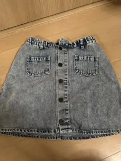 デニムボタンフロントスカート　Lサイズ