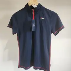 FILA ネイビー ハイネックポロシャツ M