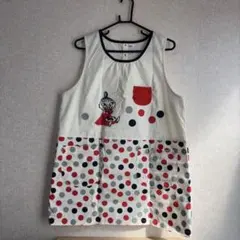 ムーミン リトルミイ ドット柄 エプロン 保育士のサムネイル