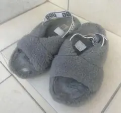 UGG ボアサンダル グレー 23cm ファブイヤー