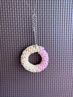 ドーナツ（プレーン＆ストロベリー）キーホルダー