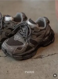 PADAM vintage wolf sneaker 17cm グレー