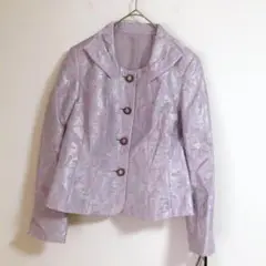 【新品】【K&S】（M）薔薇柄テーラードジャケット/ツイード/きれい系コーデ