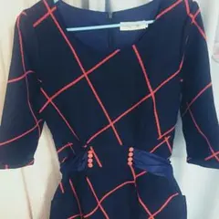 成人式の二次会に❤︎ネイビーワンピース