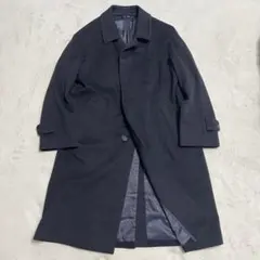 nest Robe ショールカラーロングコート ウール カシミヤ ネイビー F