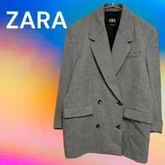 ZARA ♡ ザラ ブロック チェック テーラード ダブル ジャケット