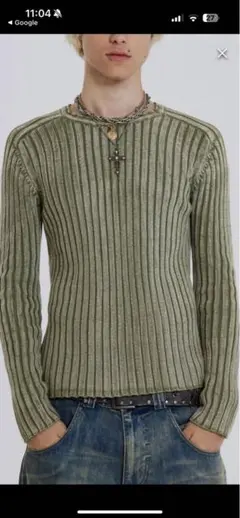 jaded london ボーンニット　黒　black 未使用品 Jaded London SS25 DEVINE KNIT JUMPER / BLK - NUBIAN