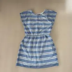 TOMMY HILFIGER ストライプ ノースリーブワンピース 140