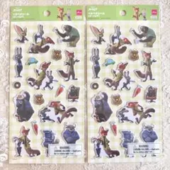 ズートピア ペタペタシール 2枚セット ダイソー DAISO ディズニー