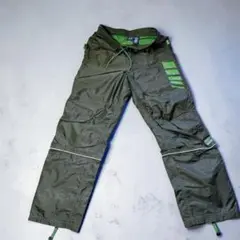 00s OLD GAP ナイロンパンツ ギミック テック Y2K カーキ S〜M