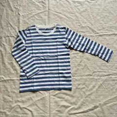 ボーダーTシャツ ロンT 120 無印良品