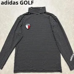 アディダスゴルフ★中厚手ストレッチ★タートルネックシャツ【メンズ サイズM】