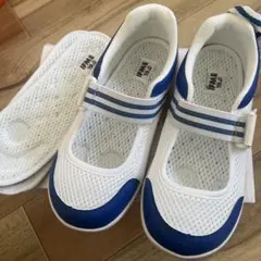 IFME 上履き 19.0 ホワイト/ブルー