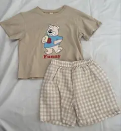 キッズ子供服 セットアップ クマ 110サイズ 新品未使用