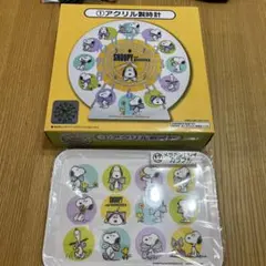 ★新品★サンリオ当りくじ スヌーピー 当りくじ①アクリル製時計とメラニントレイ