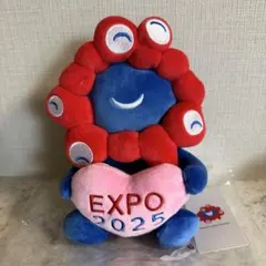 【即日発送】レア商品！EXPO2025 ミャクミャク　ぬいぐるみ　Mサイズ 非売品】EXPO2025 ミャクミャク BIGぬいぐるみ 【2点セット】 - メルカリ