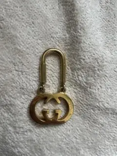 GUCCI ゴールド ダブルGロゴ キーホルダー
