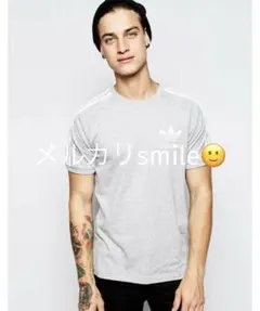 L❤️adidas originals リンガー カリフォルニア Tシャツ グレー