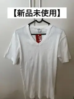 EDWIN ホワイト Vネック Tシャツ XL