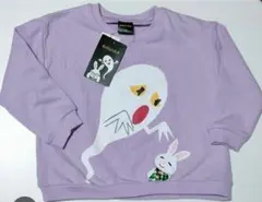 薄紫 めがねうさぎ 長袖カットソー 100