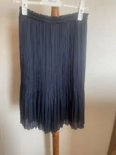 リバーシブル　プリーツスカート