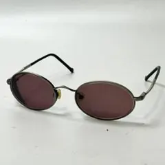 Ray Ban サングラス　度アリ　ブラック　ゴールドフレーム　レッド系レンズ