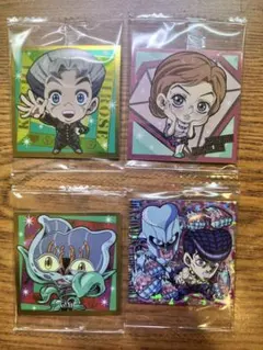 ジョジョの奇妙な冒険 シールウエハース　にふぉるめーしょん 4枚セット