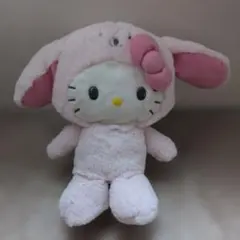 当時物 ハローキティ ぬいぐるみ 着ぐるみ ピンク クマ タイニーチャム 特大 当時物 ハローキティ ぬいぐるみ 着ぐるみ ピンク クマ タイニーチャム
