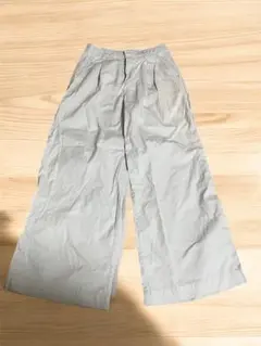 GAP ワイドレッグパンツ チノパン ホワイト Lサイズ 大きめ