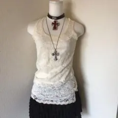 y2k 00s archive グランジレーストップス　ウィッシュコア姫ギャルのサムネイル
