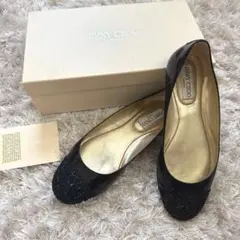 JIMMY CHOO フラットシューズ ブラック 37のサムネイル