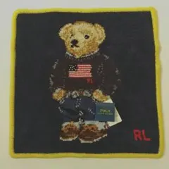 POLO ベア タオルハンカチ ネイビー