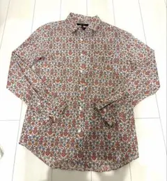 リバティプリント柄シャツ　コムサメン　 Mサイズ