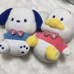 はぴだんぶい 当りくじ ぬいぐるみ ポチャッコ あひるのペックル セット‪‪❤︎‬
