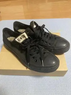 コンバース　オールスター　オールブラック　黒　27.5