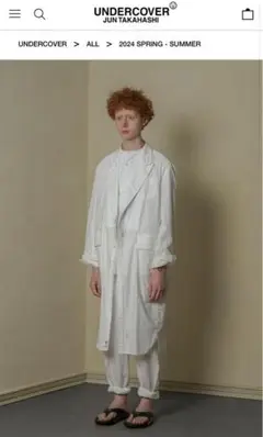 UNDERCOVERシャツ 24SS ロングシャツ サイズ3(タグ付き)
