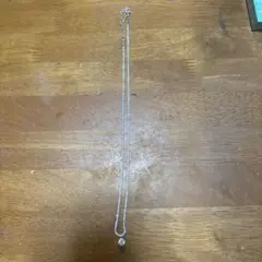 シルバークリスタルペンダントネックレス