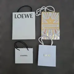 LOEWE CHANEL DIOR ショップ袋セット