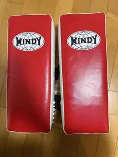 2個セット】WINDY 赤 キックミット キックボクシング・ムエタイ - メルカリ