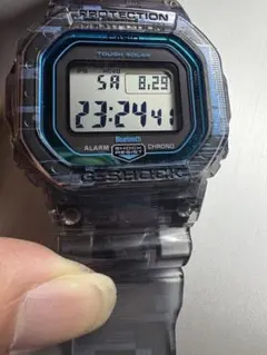 カシオG-SHOCK DW-B5600G-2JFターコイズブルー スケルトン - メルカリ