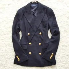 美品❉ POLO RALPH LAUREN 紺ブレ ダブル 金ボタン ブレザー