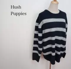 ★訳あり★ Hush Puppies ハッシュパピー ボーダーニット セーターのサムネイル