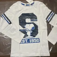 H&M キッズ　スヌーピー 長袖カットソー ロンT 120/130 新品未使用