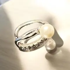 イヤーカフ パール シルバー