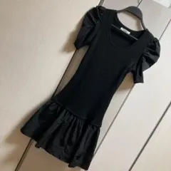 ruru様専用snidel スナイデル　ブラック リブニットワンピース　サイズ2