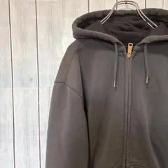 Carhartt カーハート フルジップパーカー S 黒 サーマル 裏地付き
