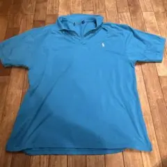 ポロ・ラルフ・ローレン 青 ポロシャツ 2XL
