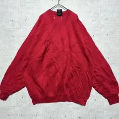 l2 90s 無地 レッド スウェット ビッグシルエットXL ヴィンテージ 古着