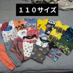 ２１点　キャラクター・ロゴTシャツ まとめ売り１１０サイズ