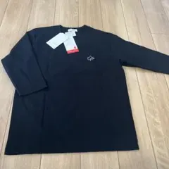 LOGOS DAYS ストレッチ ワッフルTシャツブラックカットソーLサイズ